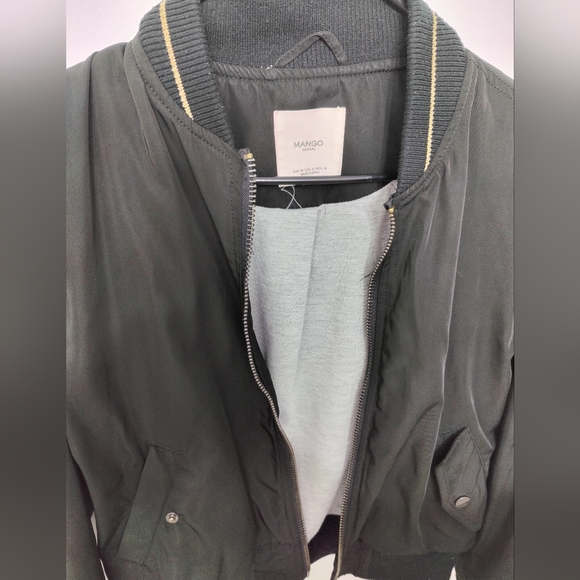 Mango bomber jacket black size M - Picture 3 of 3